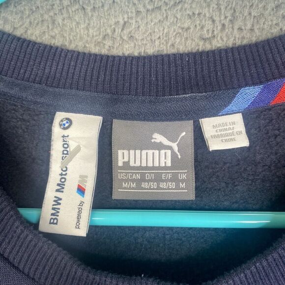 Puma BMW Motorsport Men's Pullover Sweatshirt Size Medium M Power Logo - Picture 5 of 14